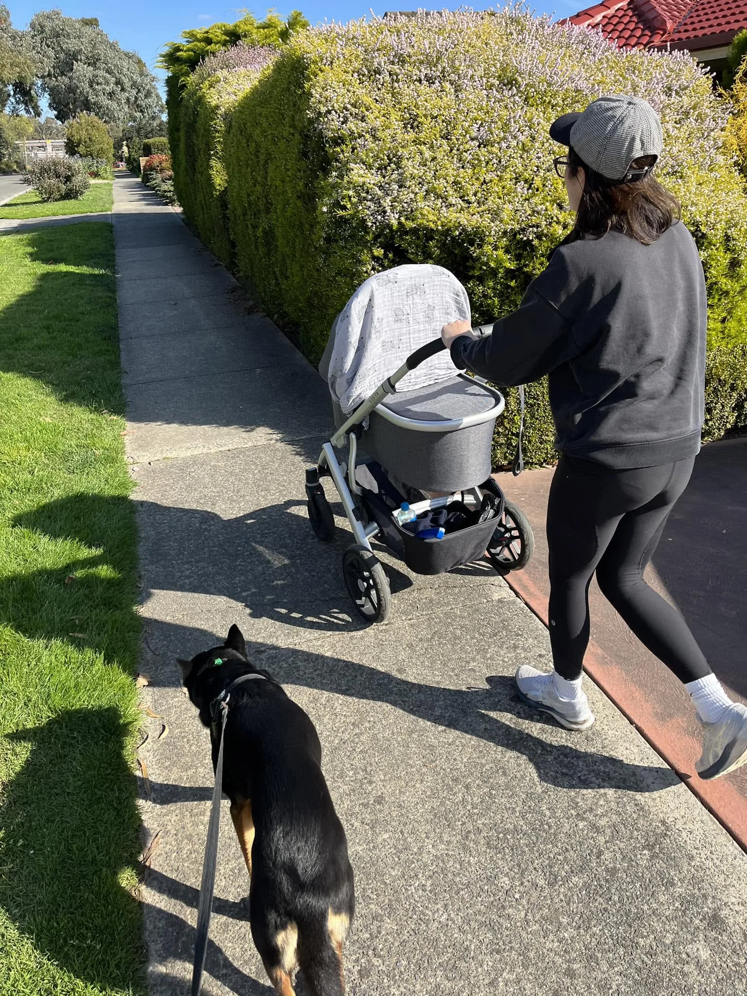 Active movement on a sunlit Camberwell footpath — the everyday wellbeing that Hartwell Chiropractic helps its patients protect